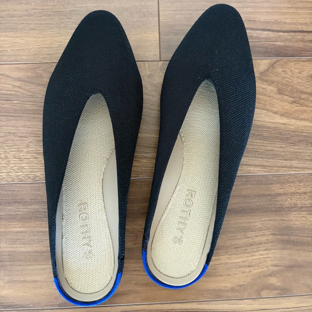 Rothy's Almond Slides in Black